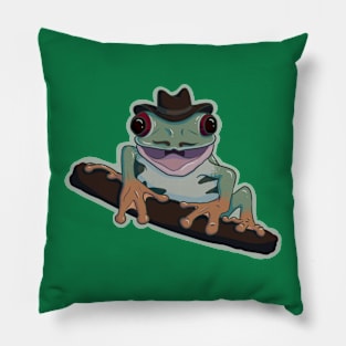 slimy cowboy Pillow