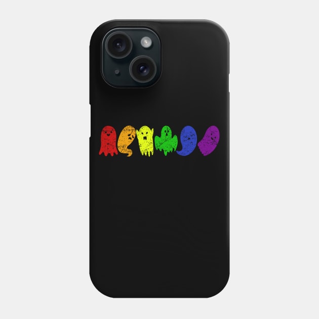 Funny Gay Ghost Halloween LGBT Rainbow Gay Pride Halloween Costume Phone Case by cytoplastmaximume