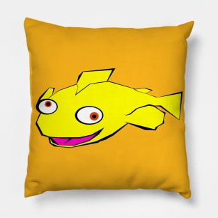 Yellow fish Pillow