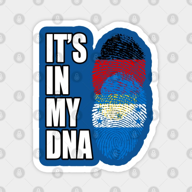 German and Honduran Mix DNA Heritage Magnet by Just Rep It!!