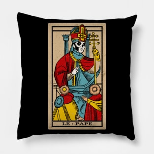 Le Pape Emeritus Tarot Card Pillow