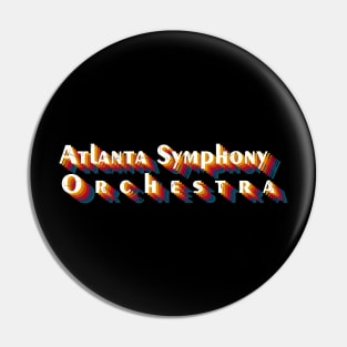 retro vintage Atlanta Symphony Orchestra Pin