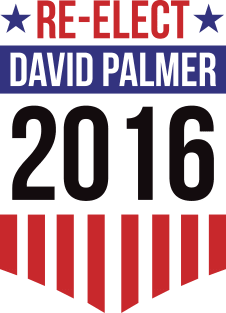 Re-Elect David Palmer 2016 (Badge) Magnet