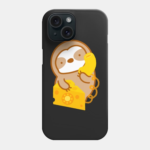 Cute Mac and Cheese Phone Sloth Phone Case by theslothinme