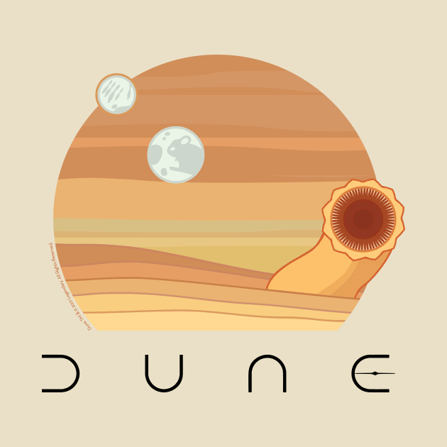 Dune Desert Sandstorm and Sandworm by Markadesign