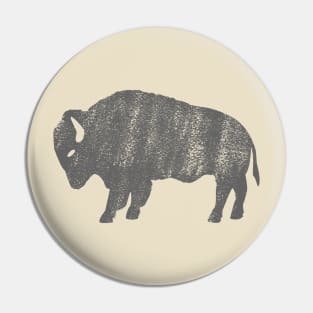 Distressed Buffalo American Bison Pin