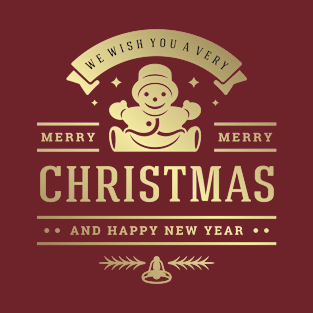 A Golden Merry Christmas T-Shirt