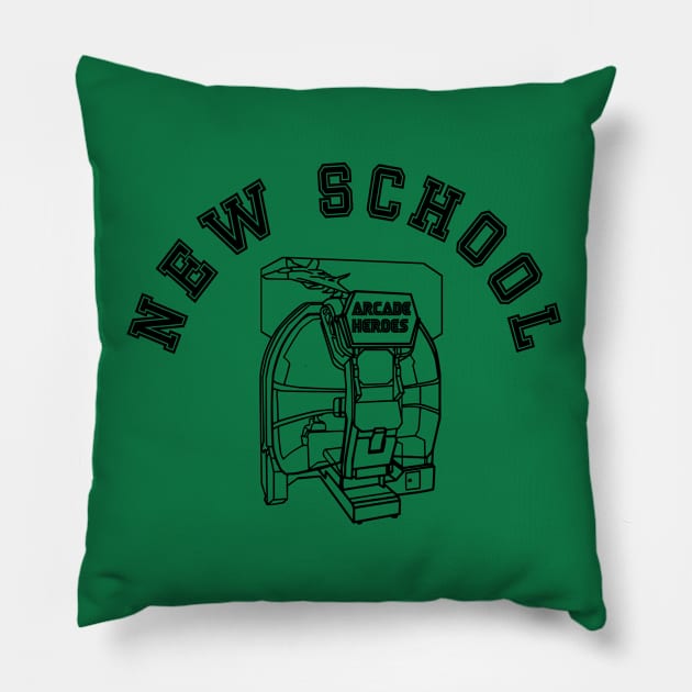 New School Arcade Gamer Pillow by arcadeheroes