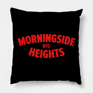 Morningside Heights Manhattan Logo -  Authentic NYC Vibes - Minimal Style Pillow