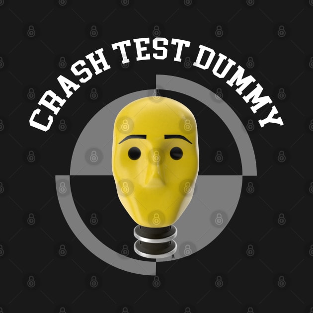 Crash Test Dummy Yellow Head with Safety Mark Background by ActivLife