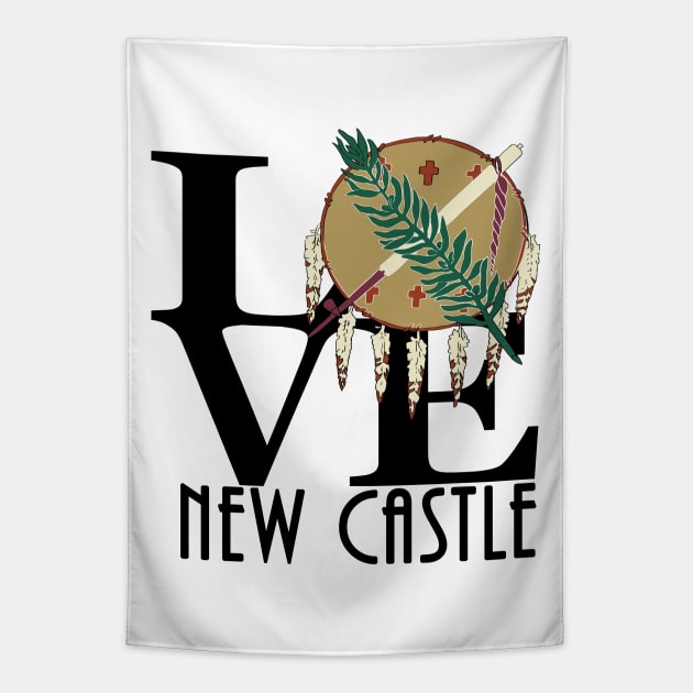 LOVE New Castle Oklahoma Tapestry by Oklahoma