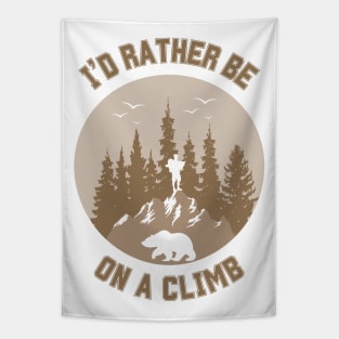 I'd rather be on a climb. Climbing Tapestry