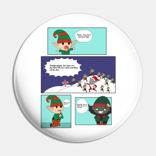 Fun Christmas Comic Pin