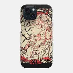 Tarot card Justice Phone Case