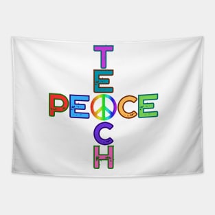 Teacher Shirt Peace Sign Shirt for Teacher Tapestry