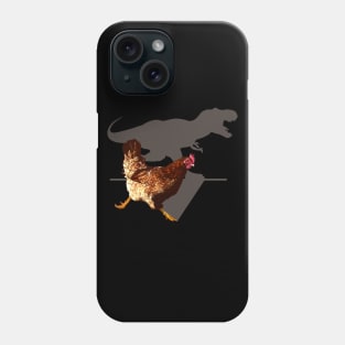 t-rex chicken running Phone Case