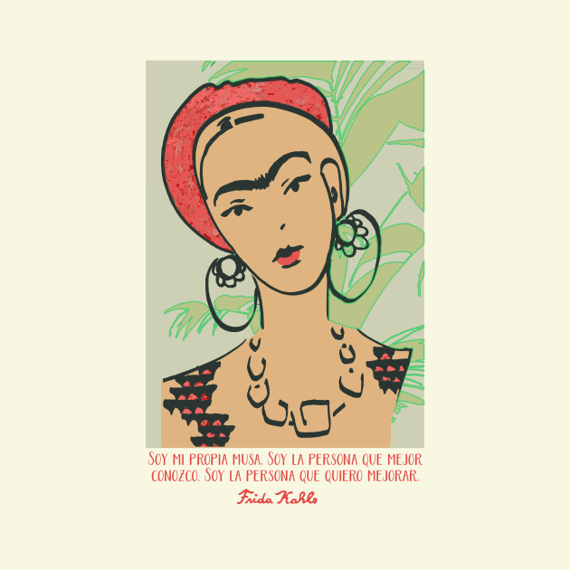 FRIDA KAHLO Mexican Feminist portrait painting by GalleryArtField