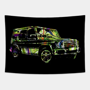 G wagon abstract psychedelic colorful Tapestry