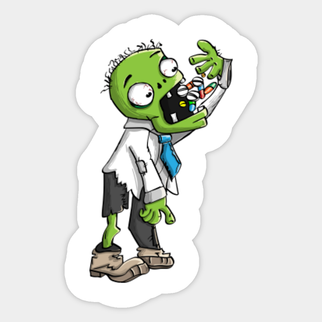 Green Cartoon Zombie Zombies Cartoon Zombie Sticker Teepublic Select from premium zombie of the highest quality. green cartoon zombie zombies