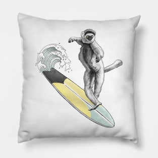 Sifaka surfer Pillow