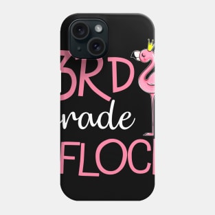 Flamingo Back To School 3rd Third Grade Flock Phone Case