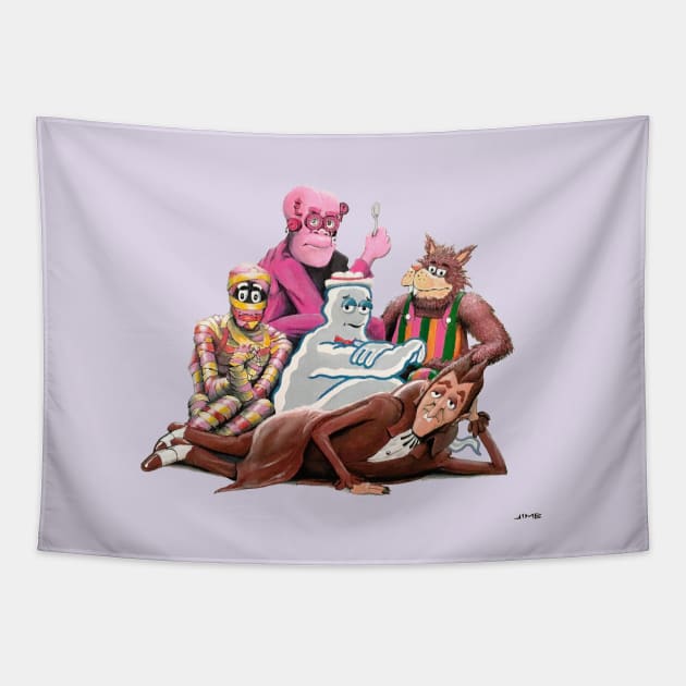 The Real Breakfast Club Tapestry by Jimb Fisher Art