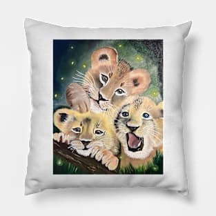 Three little lions Pillow