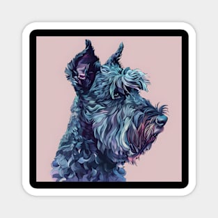 Kerry Blue Terrier in 70's Magnet