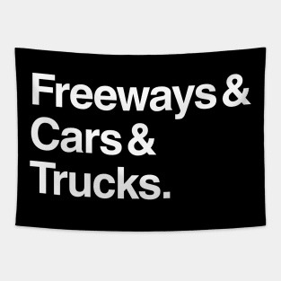 Freeways & Cars & Trucks Tapestry