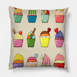 "Forget art. Put your trust in ice cream" Pillow