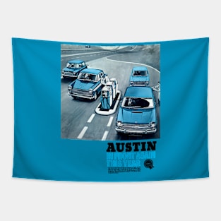 1960s AUSTIN CARS ADVERT Tapestry