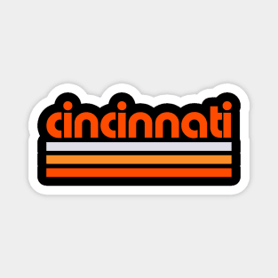 Retro Cincinnati Stripes Magnet