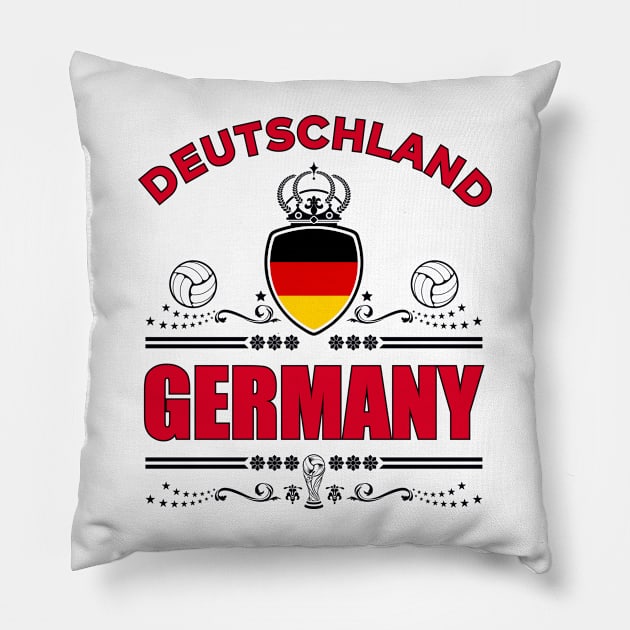 DEUTSCHALND | Deutscher Fußball | Germany Football Pillow by VISUALUV