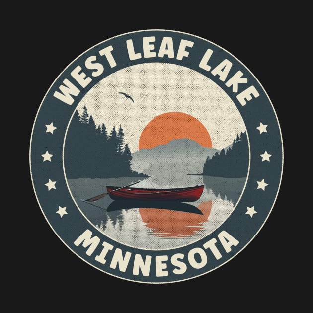 West Leaf Lake Minnesota Sunset by turtlestart