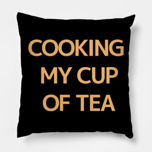 Cooking My Cup Of Tea-Orange Pillow