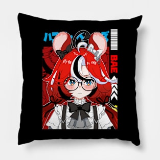 Hakos Baelz with Glasses Angry Pillow