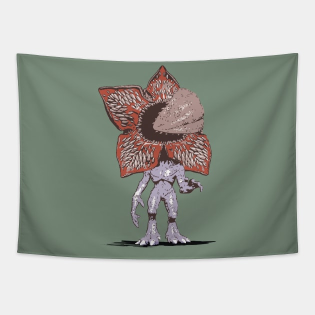 peekabooh! - cute demogorgon Tapestry by Naive Rider