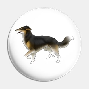 Dog - Silken Windhound - Black and Tan Pin