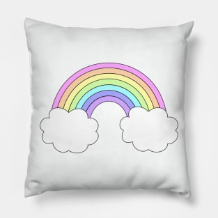 Pastel Rainbow 2- bigger Pillow