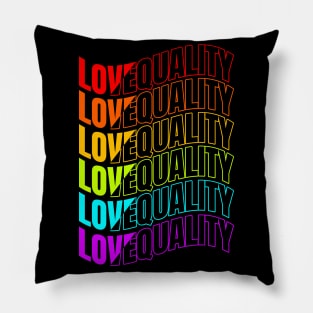 Colorful Love And Equality LGBTQ Pride Month Pillow