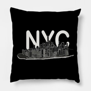 Manhattan, New York City Light Pillow