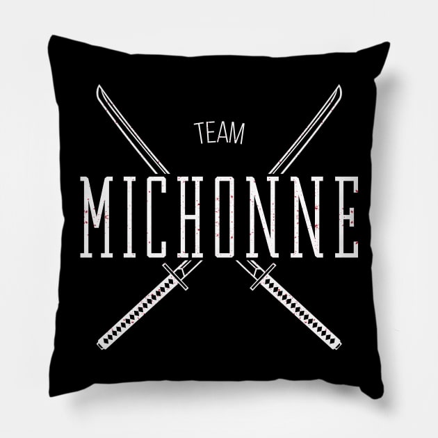 Team Michonne Pillow by dorothytimmer