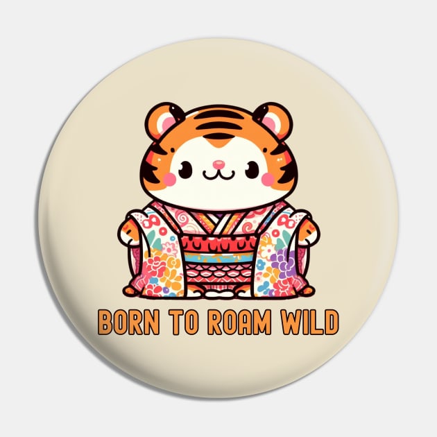 Bengal tiger Kimono Japanese Art Pin by Japanese Fever