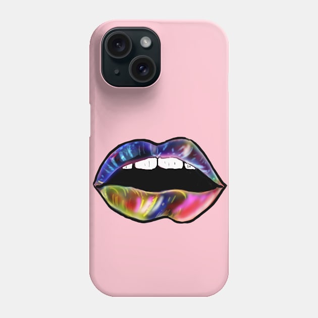 Rainbow Lips Phone Case by Gearysworld 