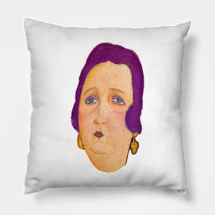 Woman With Cigarette Pillow