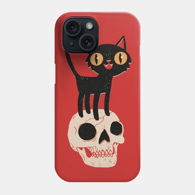 Look What The Halloween Cat Dragged In Phone Case by DinoMike