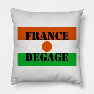 Niger - France Degage Pillow