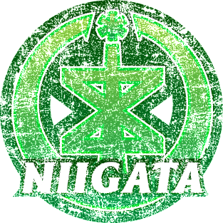 Niigata Municipality Japanese Symbol Distressed Magnet