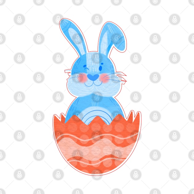 Easter bunny watercolor. by usastore