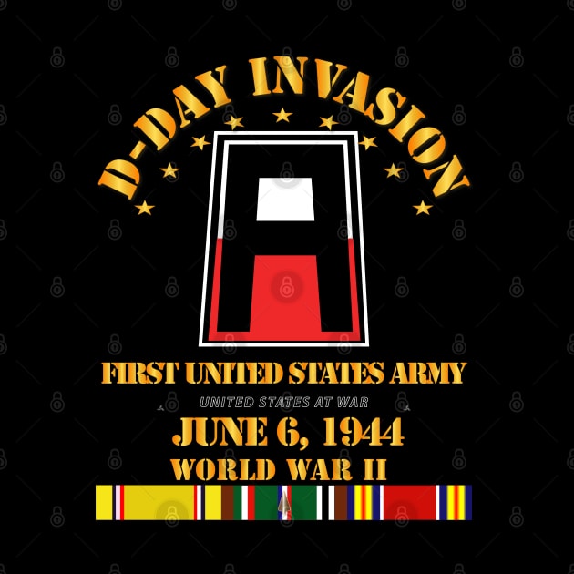 First United States Army - D Day w Svc Ribbons by twix123844